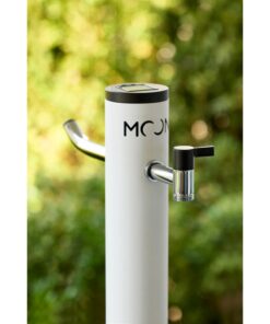 Alternative view of Kerti csap - "UNDERGROUND MOON" kútoszlop flexibilis bekötőcsővel, fehér, solar LED, 120cm