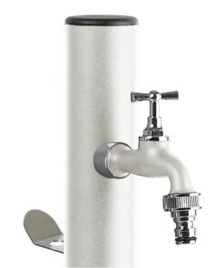 Alternative view of Kerti csap - "UNDERGROUND LOOP" kútoszlop flexibilis bekötőcsővel, fényes fehér, 120cm