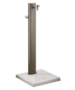 Alternative view of Talpas kerti csap "GROUND TOTEM", slag tartóval, galambszürke, 100 cm